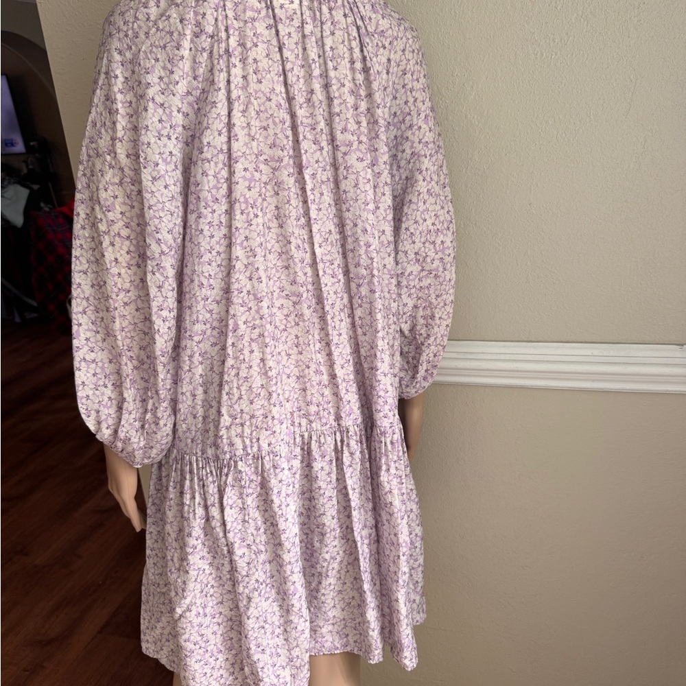 H&M Floral Print Women's Dress size medium used - Picture 4 of 6
